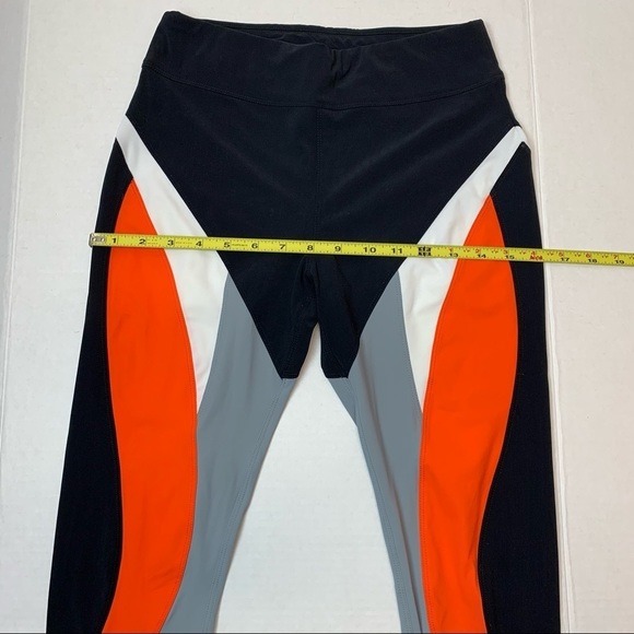 NO KA’ OI  leggings black orange gray and white - Picture 3 of 9